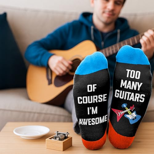 VICRAZY Guitar, Drum Socks For Men – Cool Music Accessories, Funny Musician Presents, Rock & Roll Stocking Stuffers - Les Beatles, Paul McCartney, John Lennon, RIngo Starr, George Harrison VICRAZY Guitar, Drum Socks For Men – Cool Music Accessories, Funny Musician Presents, Rock & Roll Stocking Stuffers – Image 8