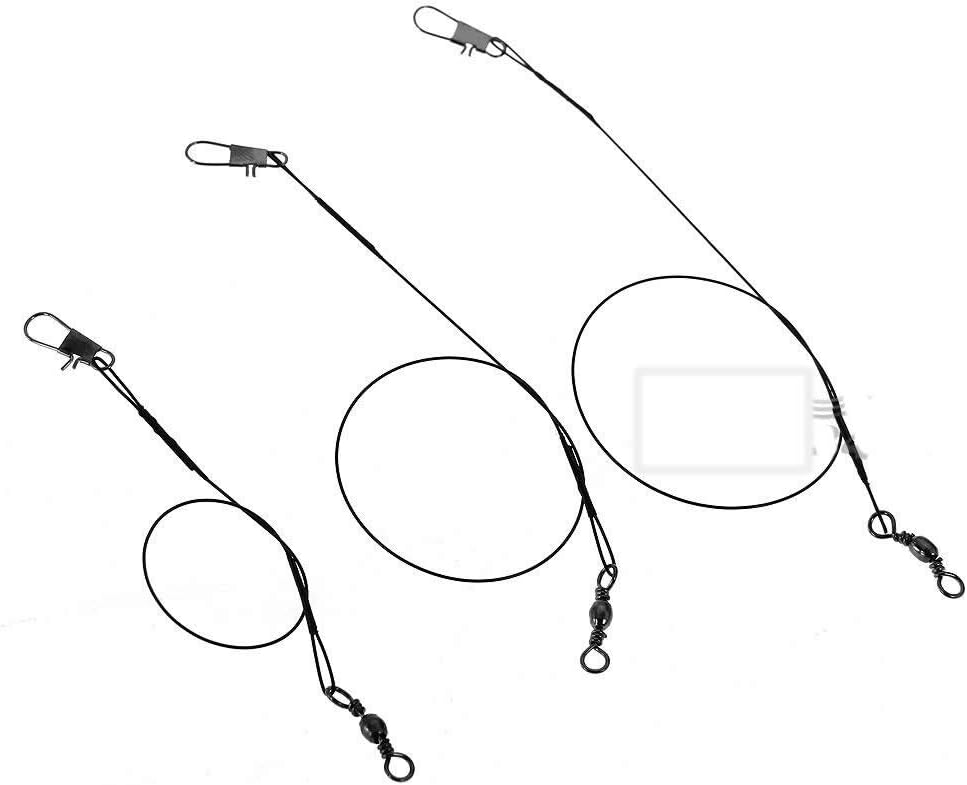 jiffybagtackle3 X Assorted wire coated tracers for Pike and Lure Fishing