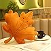 ALOEU Blätter Plüsch Kissen Kawaii Ahornblatt Ginkgo Blatt grünes Blatt Plüsch Puppen Gefüllte Weiche Pflanze Kissen für Home Sofa Decor (B)