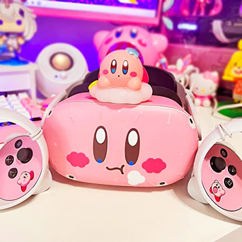image for BelugaDesign Pink Puff Ball Skin for Oculus Quest 2 | Cute Anime Kawai