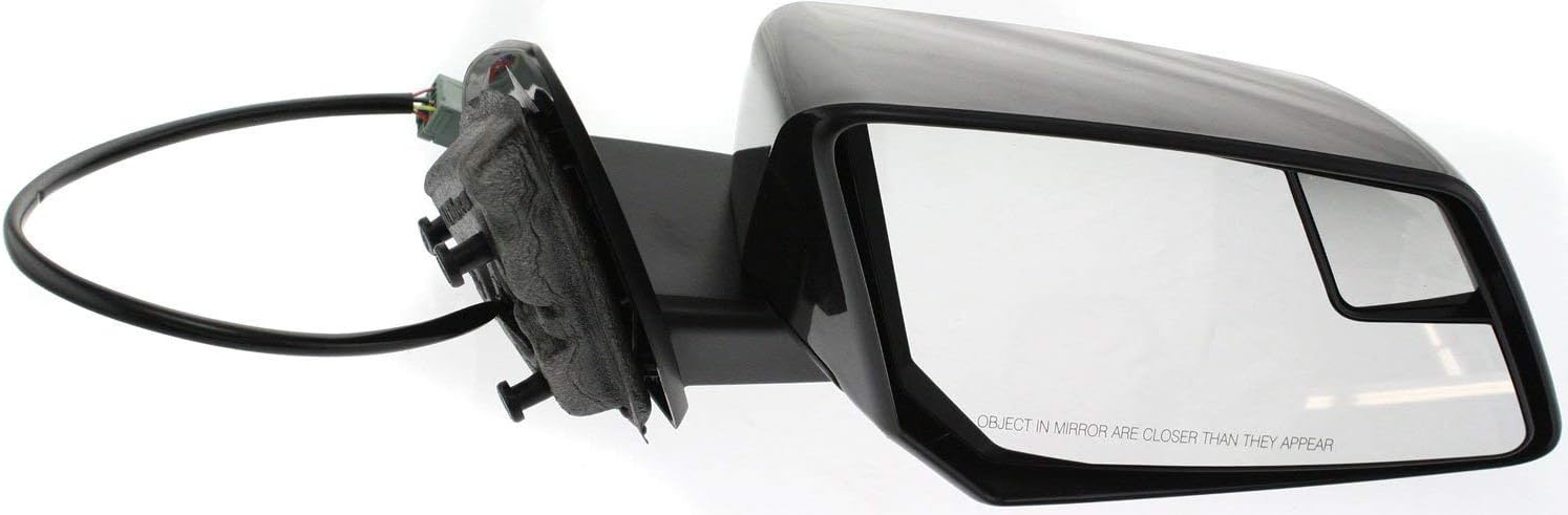 Kool Vue Passenger Side Power Heated Mirror, Paintable, for Chevrolet Traverse 2009-2017, Manual Fold, with Signal Light, w/o Puddle Light, Auto-Dimming, and Blind Spot Feature