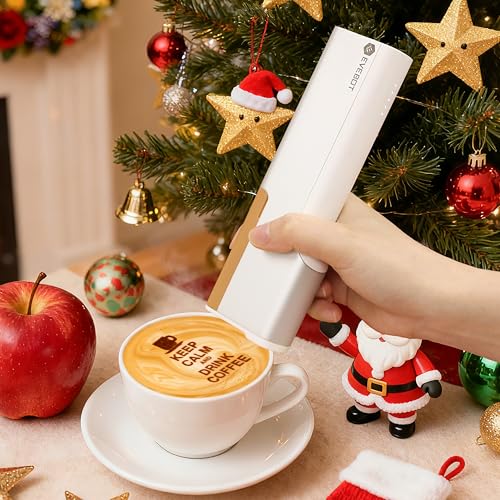 EVEBOT Handheld Food PrintPen Portable Mini Coffee Latte Art Printer,...