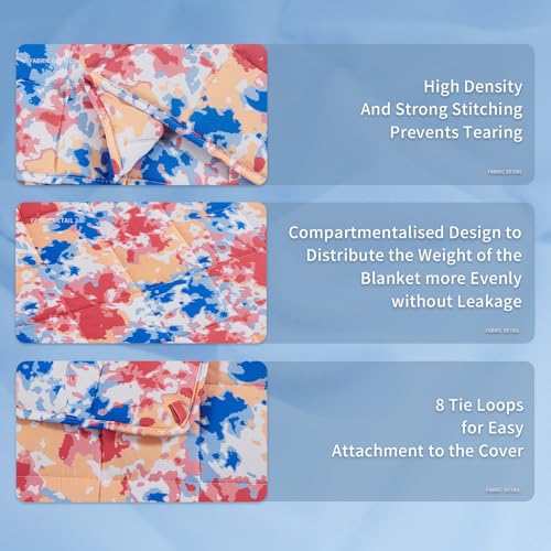 Topcee Weighted Blanket (25lbs 88"x104" Cal King Size) Soft Cooling Heavy Blanket Sleeping, Apply to 240-260 lbs Body, Thick Breathable Blanket with Glass Bead, Easy Care