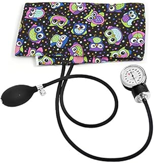Prestige Medical Premium Adult Aneroid Sphygmomanometer, Party Owls Black