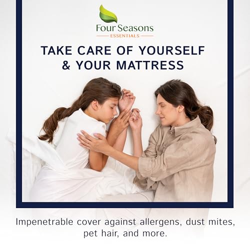 Zippered Waterproof Mattress Encasements - Hypoallergenic Mattress Protector Cover with Soft Cotton Terry Fabric Top - Full Size 54' x 75"