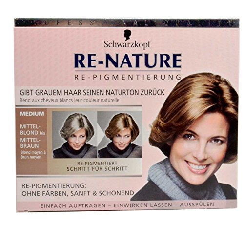 3 x Negro de re de Nature Medium para mujeres repigmentierung