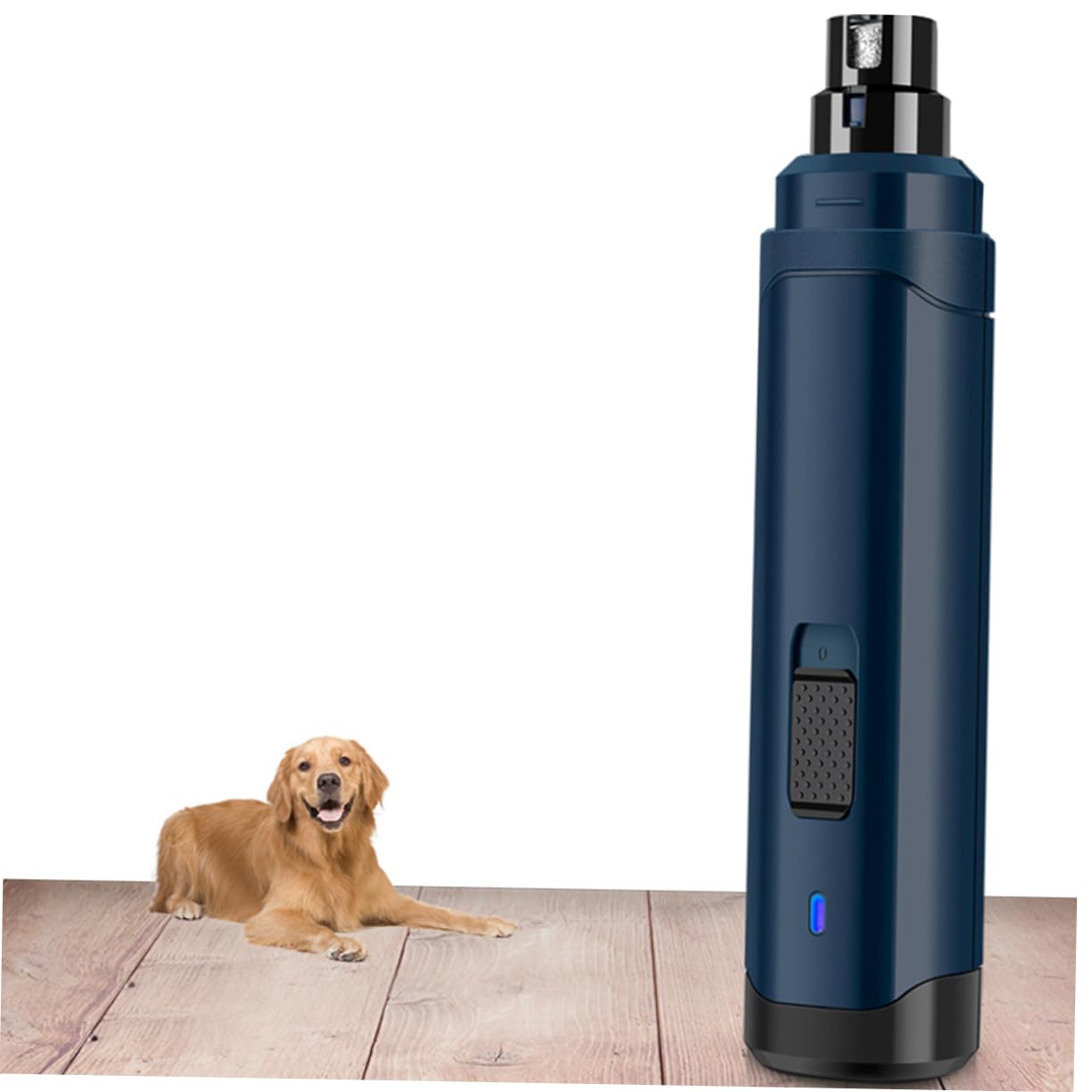Coupe-Griffes Électrique pour Animaux De Compagnie Coupe-Ongles Automatique USB pour Chiens Et Chats Bleu Marine