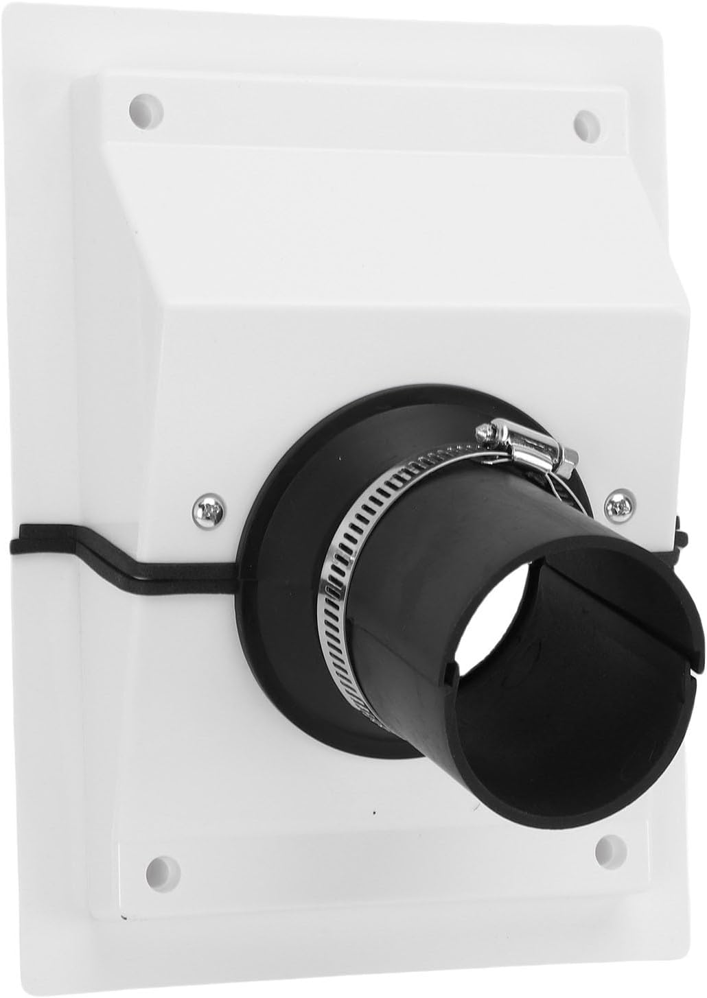 ASHATA HVAC Wall Penetration Line Set Cover Kit, Split AC Line Set Wall Cover Easy Install, with Soft Gasket, Weather Proof, for Indoor Outdoor Air Conditioner (White)