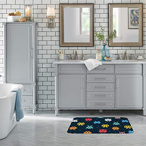 Tapis de bain absorbant l'eau et lavable en machine pour une douche sécurisée