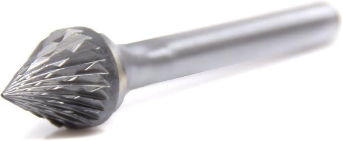 Fresa de carburo tungsteno cónica 60° para metal y madera miniatura 3