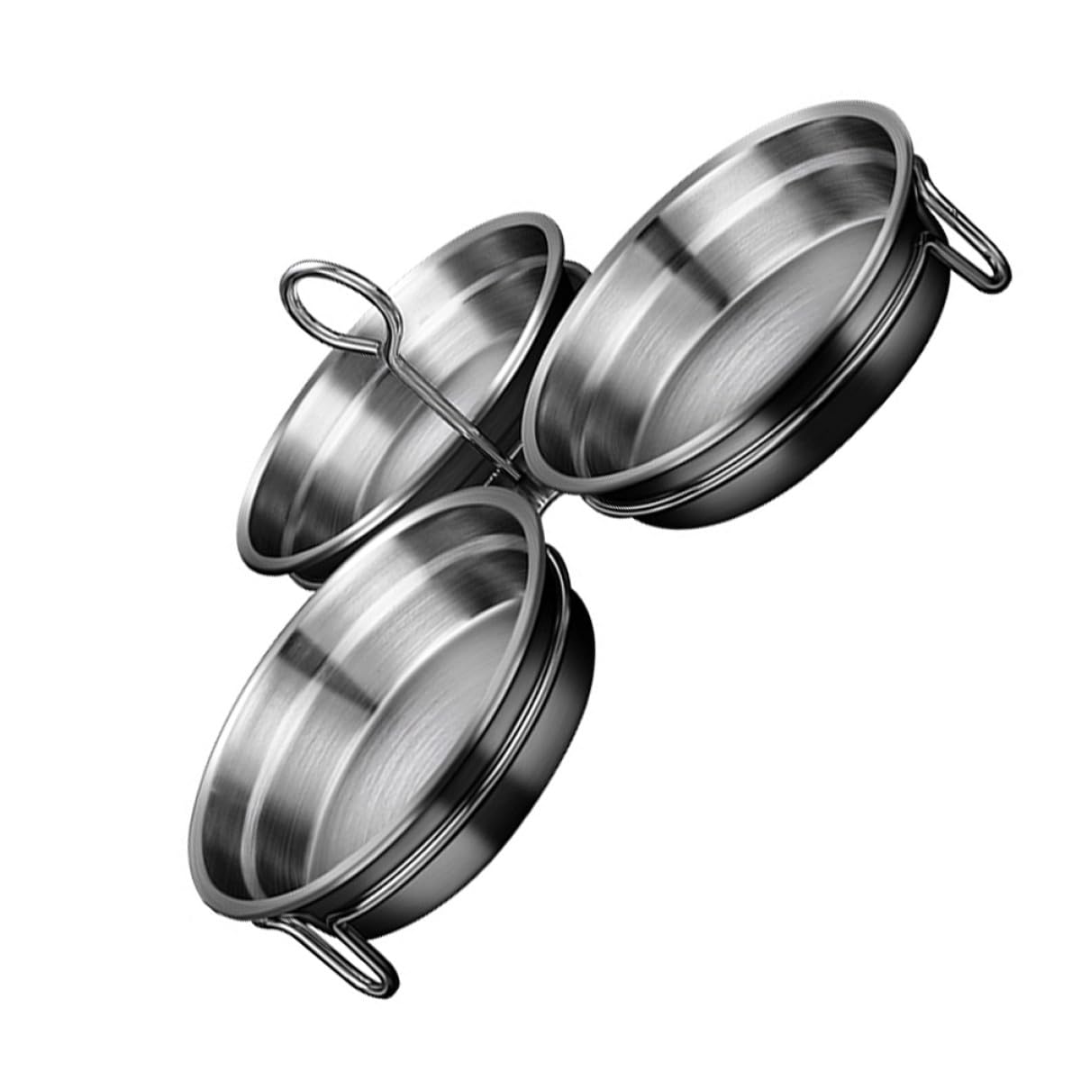 Acero Inoxidable Molde Plata, 1 Juego para Escalfar Huevos