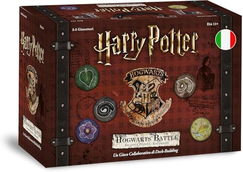 Asmodee - Harry Potter Hogwarts Battle: Zaubern und Tränke, Erweiterungsspiel, Edition in Italienisch