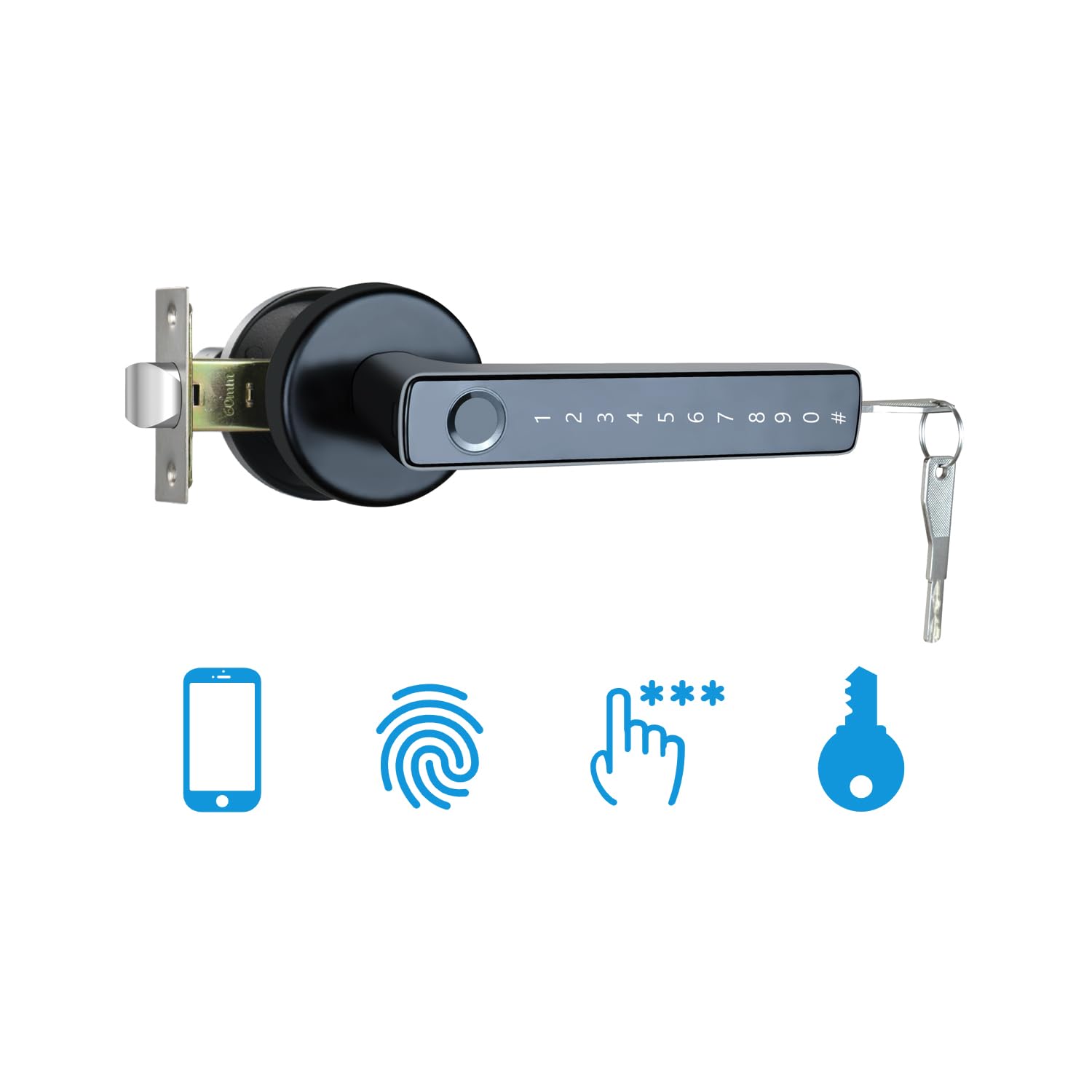 OFFTV Fingerprint Door Lock, Sart Code Bioetric Door Lock,with - View #7