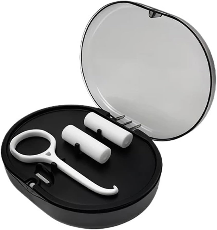 1pcs Orthodontic Retainer Storage Box, Double Layer Portable Denture Case For Clear Aligners And Dental Appliances