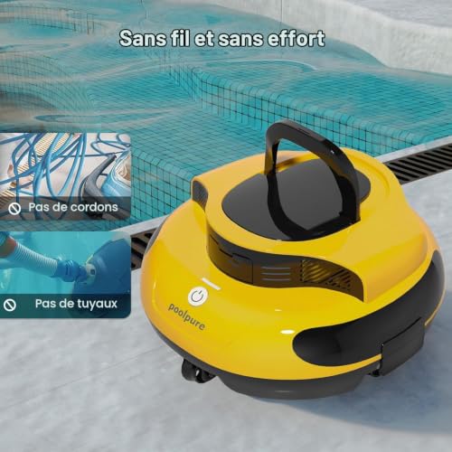 POOLPURE Robot per piscina a batteria 2026, aspirapolvere per piscina senza - 7