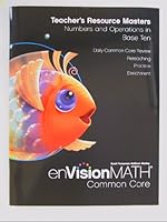 EnVisionMath Common Core, Grade K: Teacher's Resource Maters, Numbers and Operations in Base Ten 032868774X Book Cover