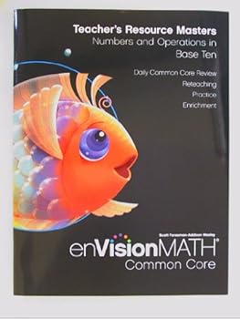 Textbook Binding EnVisionMath Common Core, Grade K: Teacher's Resource Maters, Numbers and Operations in Base Ten Book