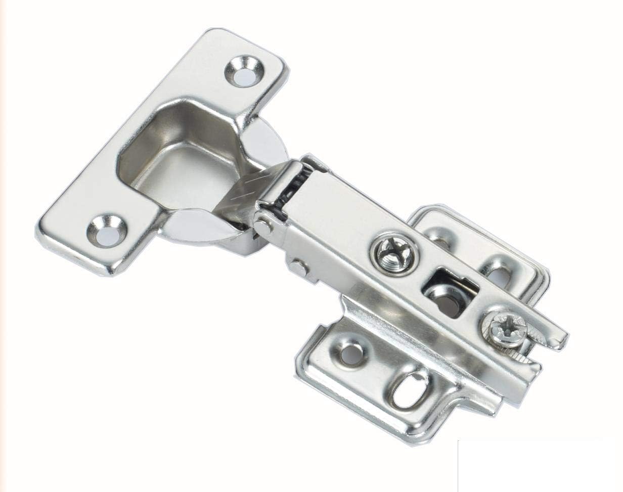 SANJARI Auto Concealed Cabinet Hinges (Pack of 20) | Hydraulic Soft Close Cup | Full Overlay 0 Crank Door Hinges for Kitchen & Wardrobe Cabinets