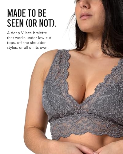 Image of Smart & Sexy Women's Signature Lace Deep V Neck Wireless Bralettes