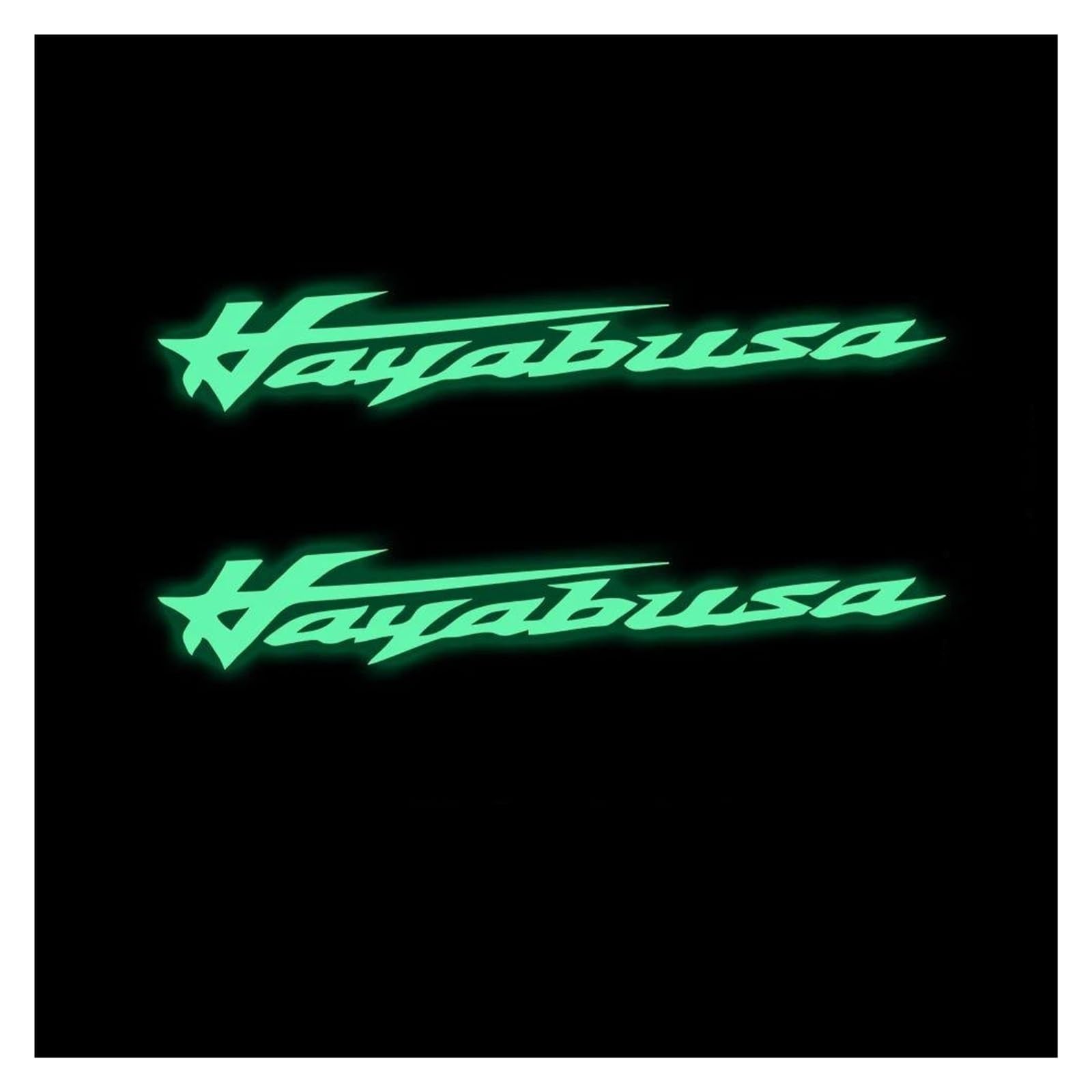 Autocollant fluorescent Hayabusa GSX1300R 2cmx8cm réfléchissant moto