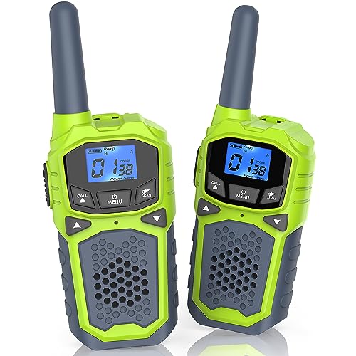 2 Walkie-Talkies for Kid, Outdoor Toys for Boys and Girls, Rechargeable Long Distance Walkie-Talkies, Suitable for Camping Hiking Birthday Gift