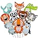 Gxhong Globos de Animales, 10pcs Globos de Papel de Aluminio, Globos de Cumpleaños para Niños Para Fiestas de Animales, Fiestas de Cumpleaños para Niños, Decoraciones para Fiestas y Baby Showers