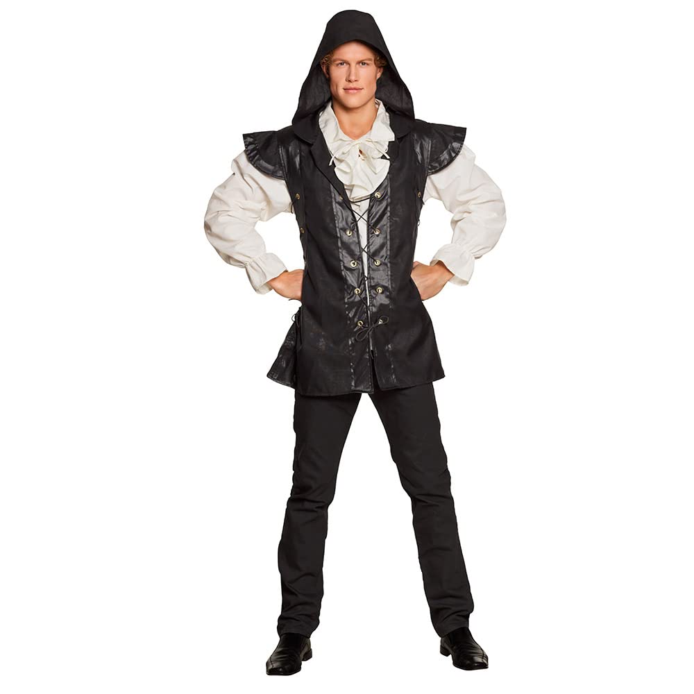 Boland - Adult costume hooded ranger, vest with hood and shirt, medieval costume, set, carnival, theme party