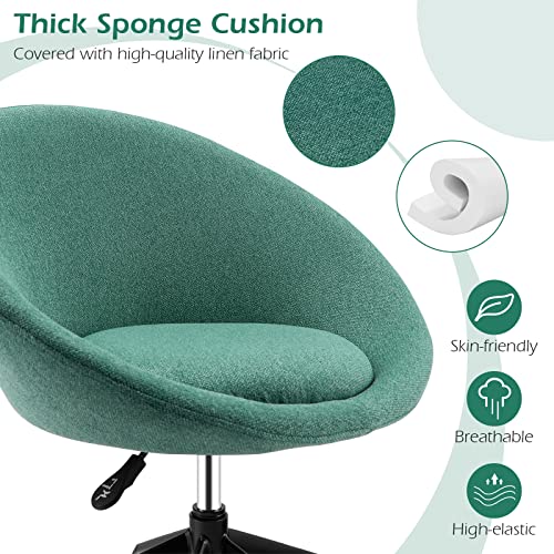 Chaise de bureau d'ordinateur ergonomique à roulettes réglable - 7