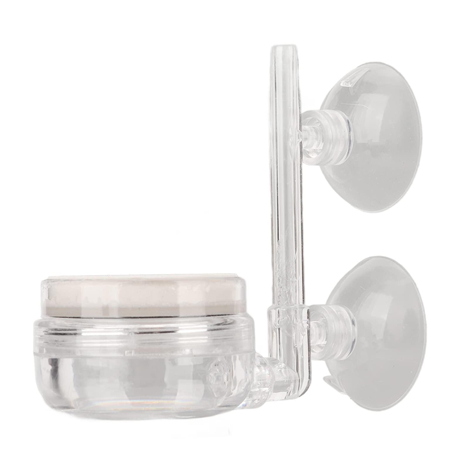 Aquarium Bubble Stone Diffuser,Low Pressure Transparent Glass Fish Tank Oxygen Refiner Aquarium Plants CO2 Diffuser with Integrated Bubble Counter for Dissolved Oxygen