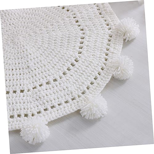 DECHOUS Baby Vloer Speelmat Baby Kinderkamer Decor Bohemian Tapijten Bohemian Tapijt Deurmat Karpetten 9X12 Woonkamer Klaring Badmat Versieren Deurmat Baddeken Harig Wit Boho Rond Tapijt - Afbeelding 7