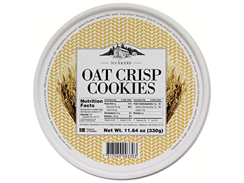 Galletas crujientes de avena Nyakers (paquete de 6)