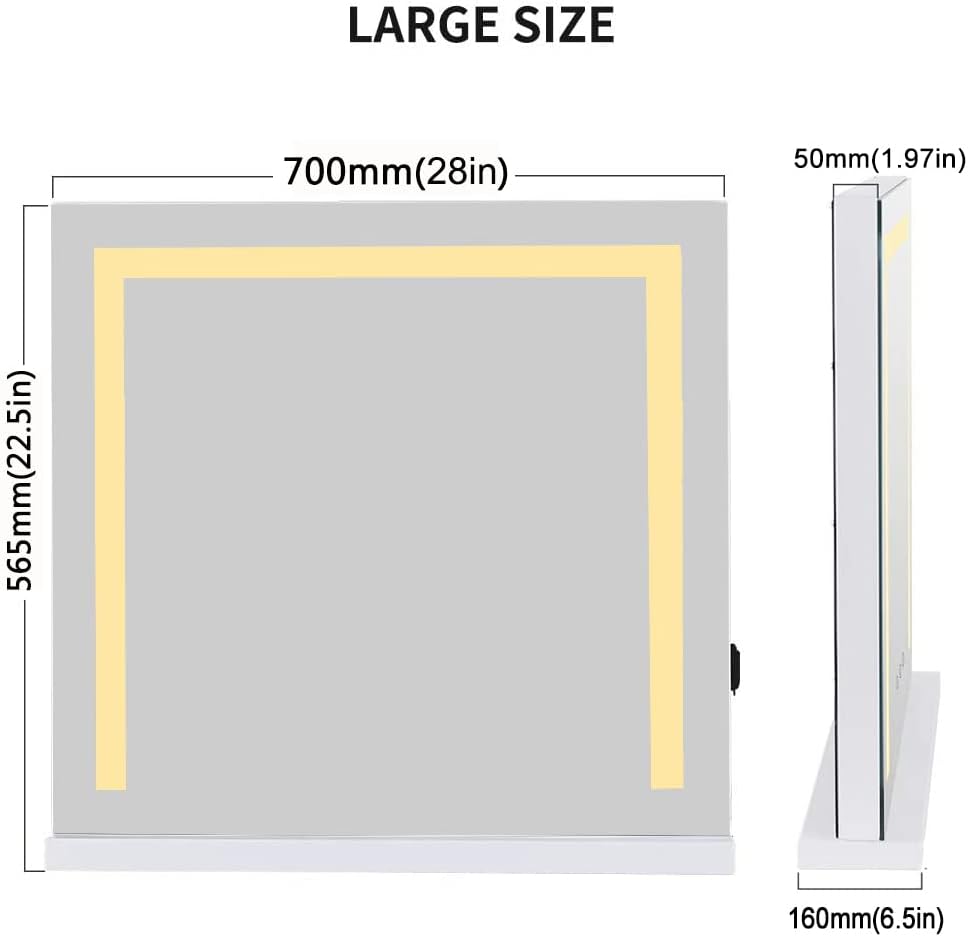 Chеареѕt 🛒 HOMPEN Makeup Mirror with Lights, Lighted Vanity Mirror, Table Top Lighted Beauty Mirror, Dimmable LED Bulbs, Hollywood Style Frее Shірріng 🛒 HOMPEN Makeup Mirror with Lights, Lighted Vanity Mirror, Table Top Lighted Beauty Mirror, Dimmable LED Bulbs, Hollywood Style