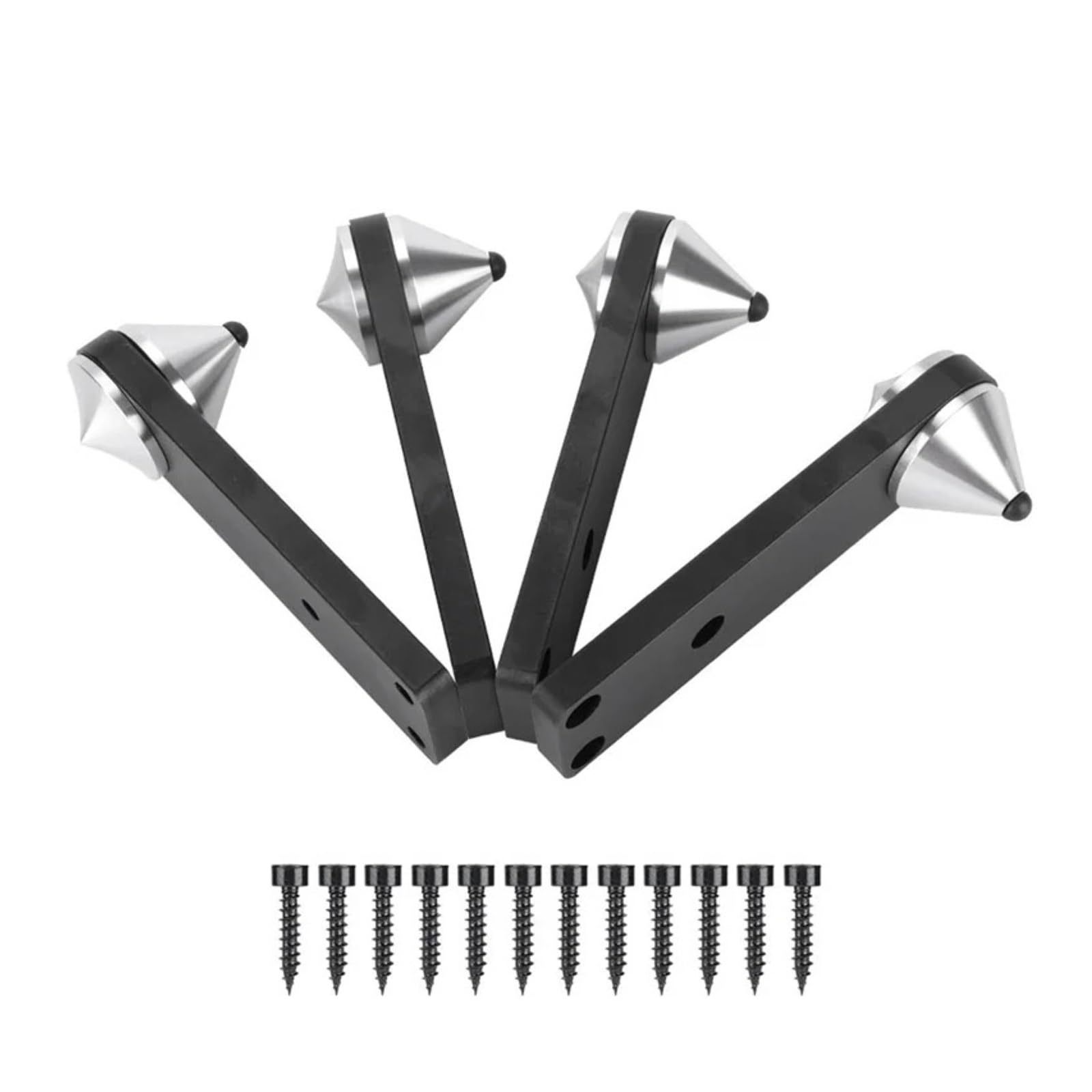 Inox SpeakerSpike Piedino for altoparlante di tipo combinato 8 pezzi | Subwoofer Antiurto Spike Staffa Altoparlante Spike Shock