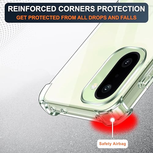 Image of CEDO Cover for OnePlus 15R (5G) | Camera Protection Shockproof Bumper-Edge | 360 Degree Protection Acrylic Crystal Clear TPU+PC | Transparent Back Case Backcover (Transparent)