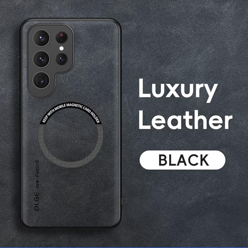 Coque Samsung Galaxy S21 Ultra bleu élégante en cuir et silicone premium