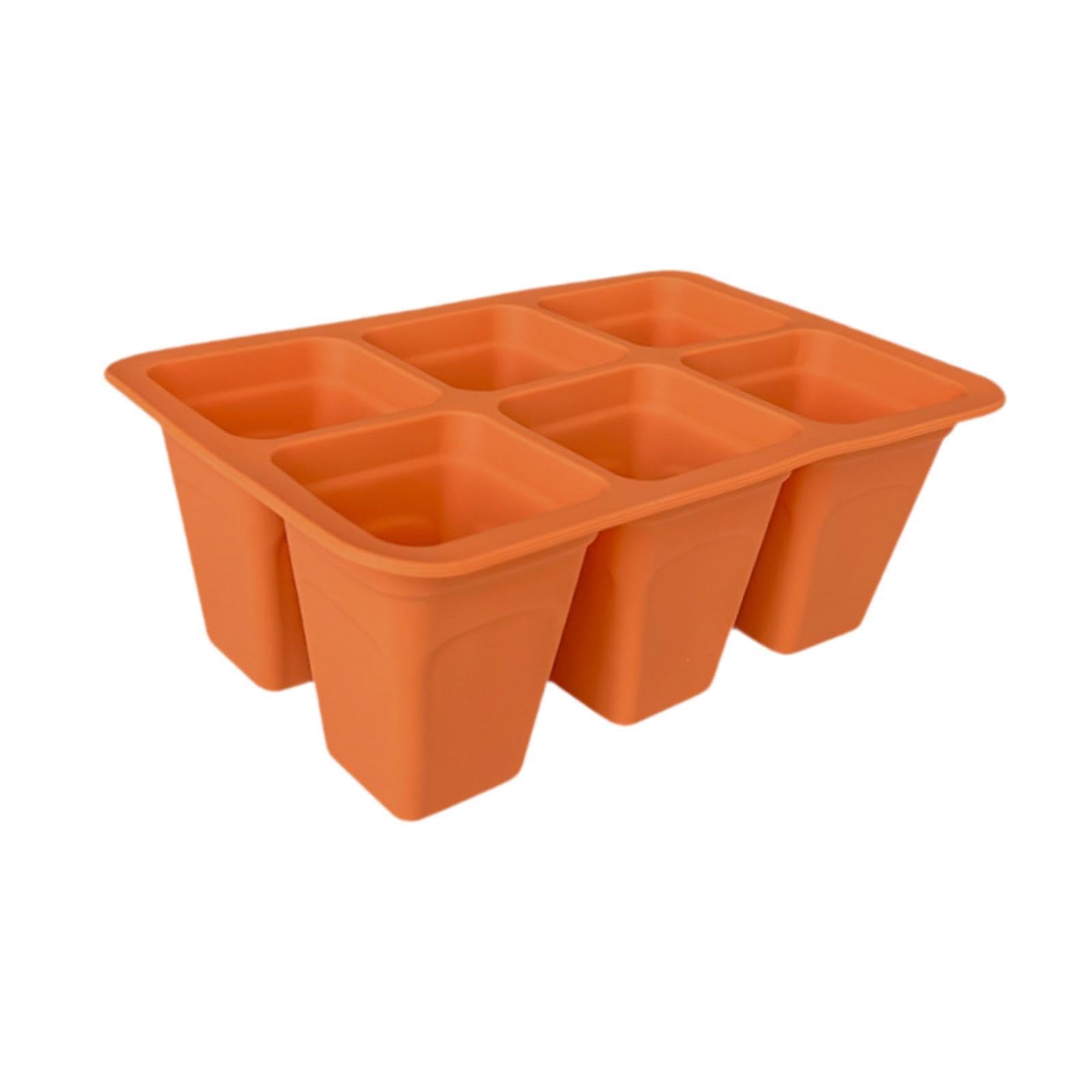 bnf 11 Pieces Seed Starter Trays Silicone for Hydroponic Vegetables Fruit Indoor Pink-image-10