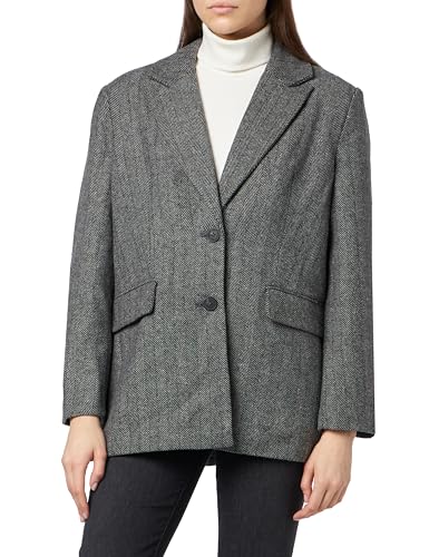 Veste de tailleur oversized VERO MODA motif chevrons manteau léger femme