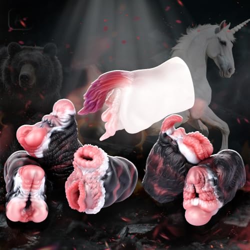 Realistischer Tier Masturbator Taschenmuschi Sexspielzeug Für Männer Solo 6 Modelle Groß 3D Silikon Tier Vagina Masturbatoren Cup Masturbator Penismassage Penistraining Sex toys (G6262-Kangaroo)