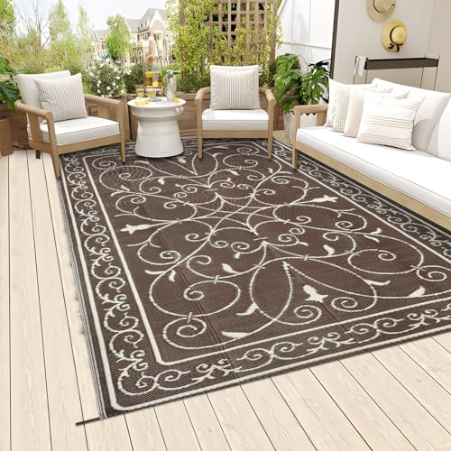 Famibay Alfombras de jardín al aire libre, impermeables, portátiles, ligeras, para pícnic, exteriores, balcón, patio, porche, piscina, terraza