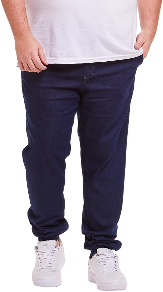 Calça Jogger Masculina Jeans Plus Size