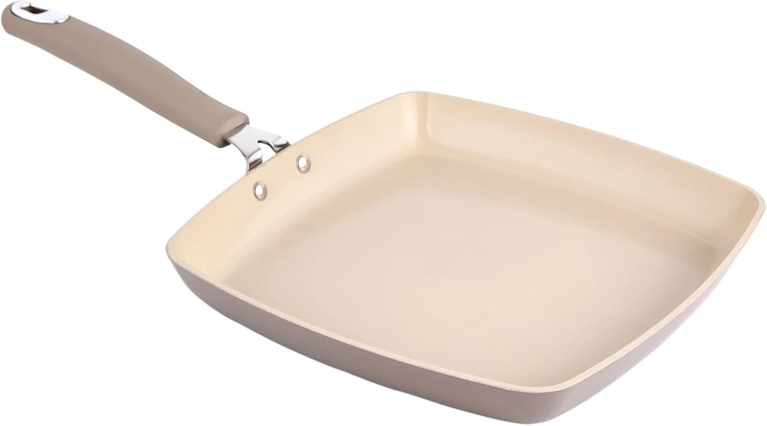11-inch Square Deep Baking Pan, Universal Pancake Pan for Induction Cooktop, Dishwasher Safe, Easy To Clean, Comfortable and Non-slip Handle
