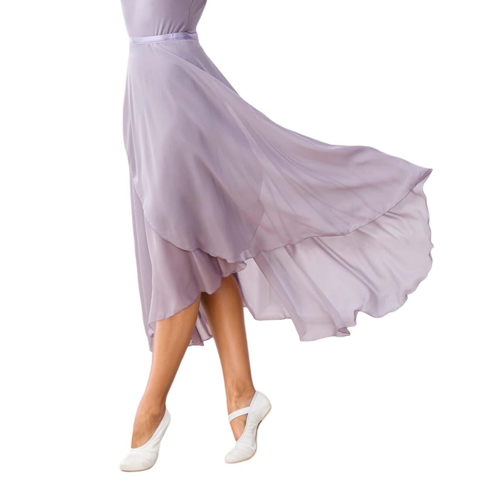 2026 Falda envolvente de ballet para mujer Faldas largas transparentes de baile — view 7
