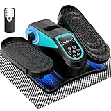 VIVURN® 023 Under Desk Elliptical Mini Electric Leg Exerciser for Senior, 12 Speeds RF Remote Display Monitor Non-Slip Mat, Quiet & Compact Seated Pedal Exerciser for Home Office Gift for Mom Dad