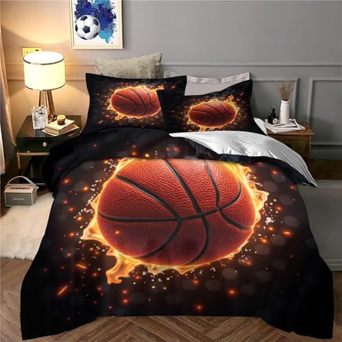 Parure de lit basket 3D respirante pour relooker une chambre d'ado fan de sport