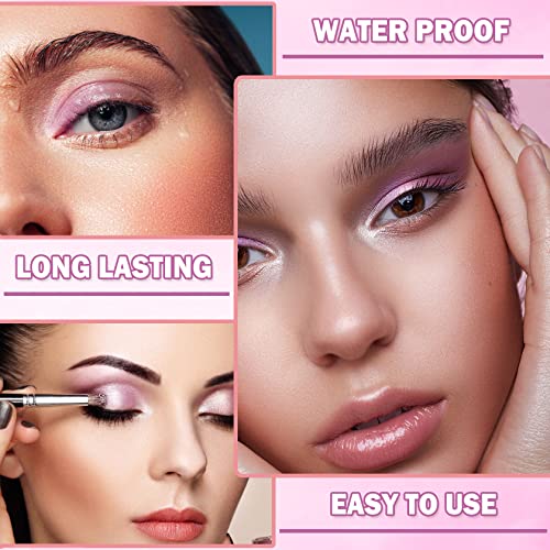 Nvleptap 10 Colors Eye Shadow Palette Matte Nude Neutral Eyeshadow Palette Glitter Eyeshadow High Pigmented Makeup Palette,Long Lasting Naturing-Looking Eye Makeup - A14 #TOP3