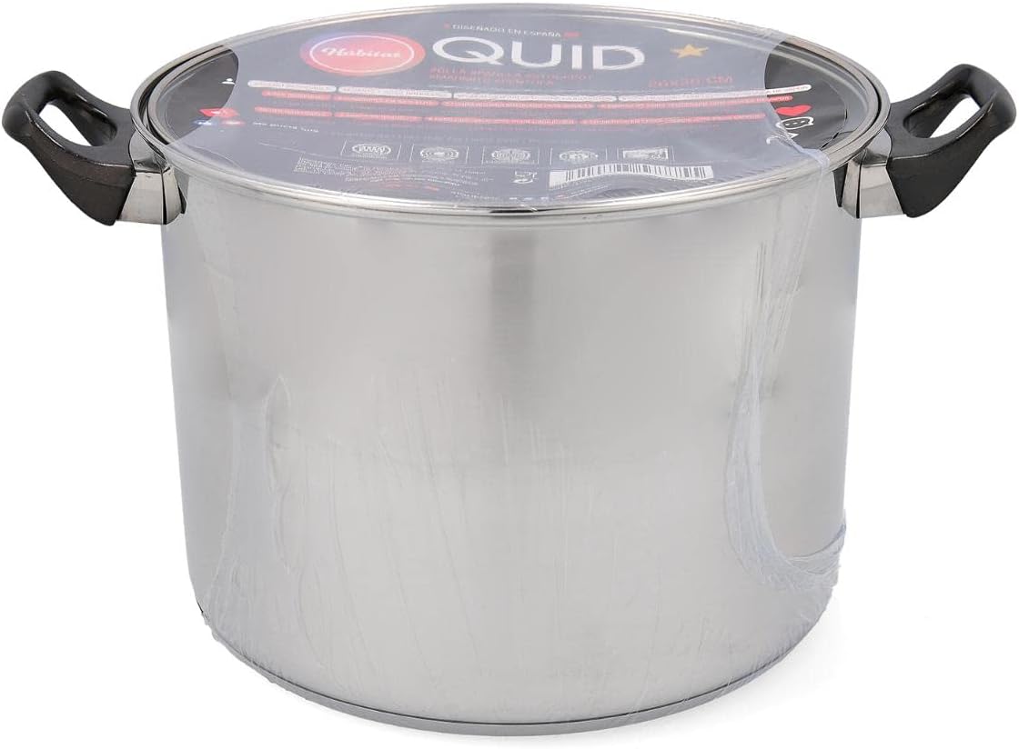 Pot 26 x 20 cm Stainless Steel Habitat QD