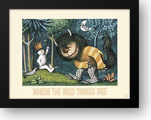 Lienzo enmarcado Where the Wild Things Are 28x22 por Sendak, Maurice