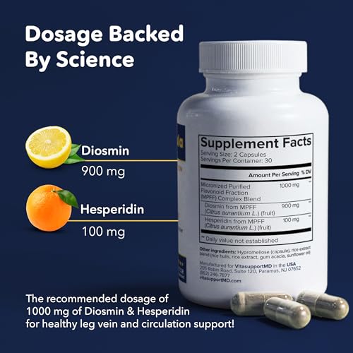 VitaSupportMD Vein Formula Diosmin Hesperidin