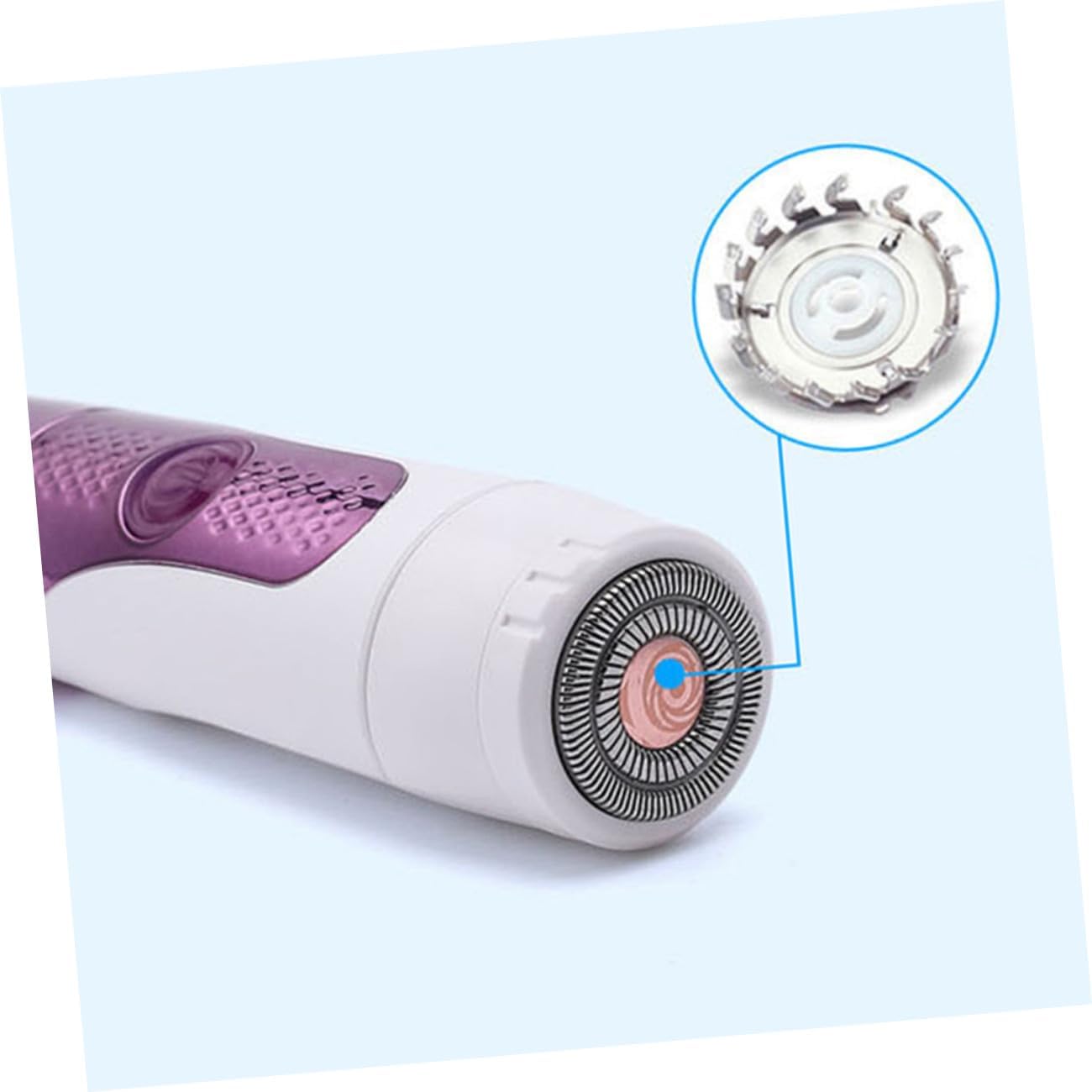 Electric Eyebrow Trimmer for Women Cordless Facial Hair Remover Stainless Steel Hair Razor Compact Personal Grooming Tool