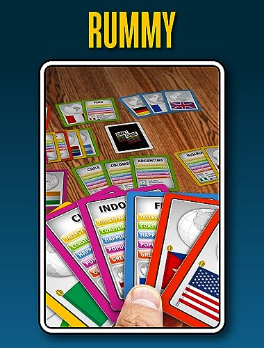 100 Pics Smart Cards Countries, 7 Games In 1, Pairs, Snap, Trumps, Rummy, Memory Quiz, Learn Facts, Travel Game, Gift, Stocking Stuffer, Age 5+, 1-8 Players #TOP7